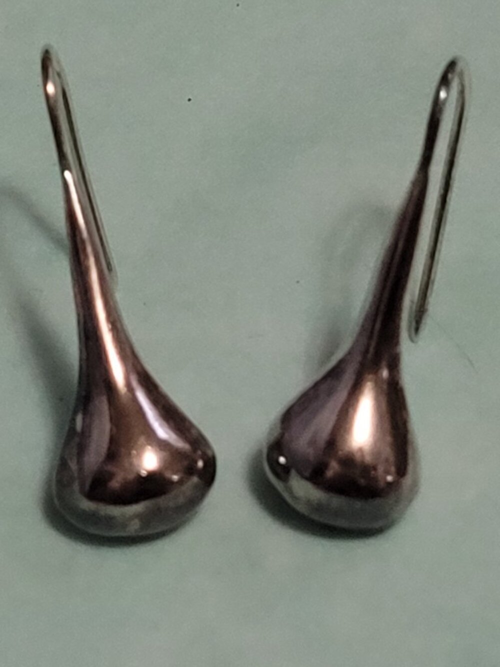Sterling silver teardrop earrings